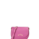 Borsa a tracolla da donna 100% pelle ruga JR-W-1017-D. FUXIA-GOLD John Richmond