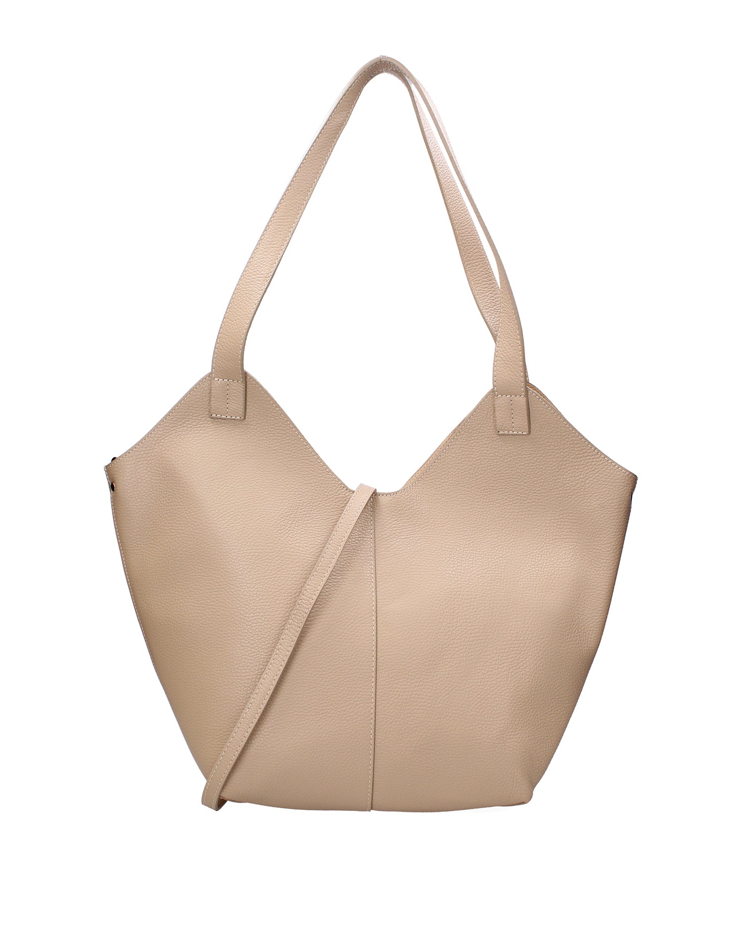 Borsa a mano da donna Vera pelle 07231-D05 CAPPUCCINO Roberta Rossi