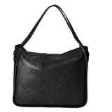 Aura Borsa a spalla da donna Vera pelle stampata lizard 05517-D28 NERO L022 NERO Gave Lux