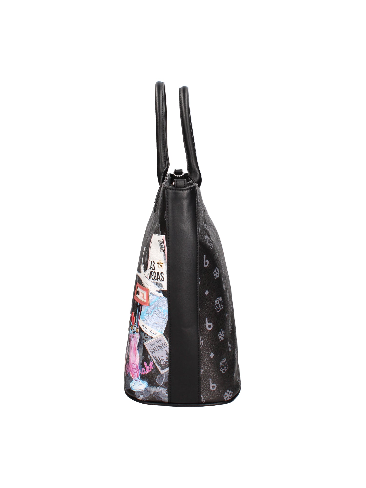 Carys Borsa a spalla da donna 100% poliuretano B16405-UNICO Braccialini