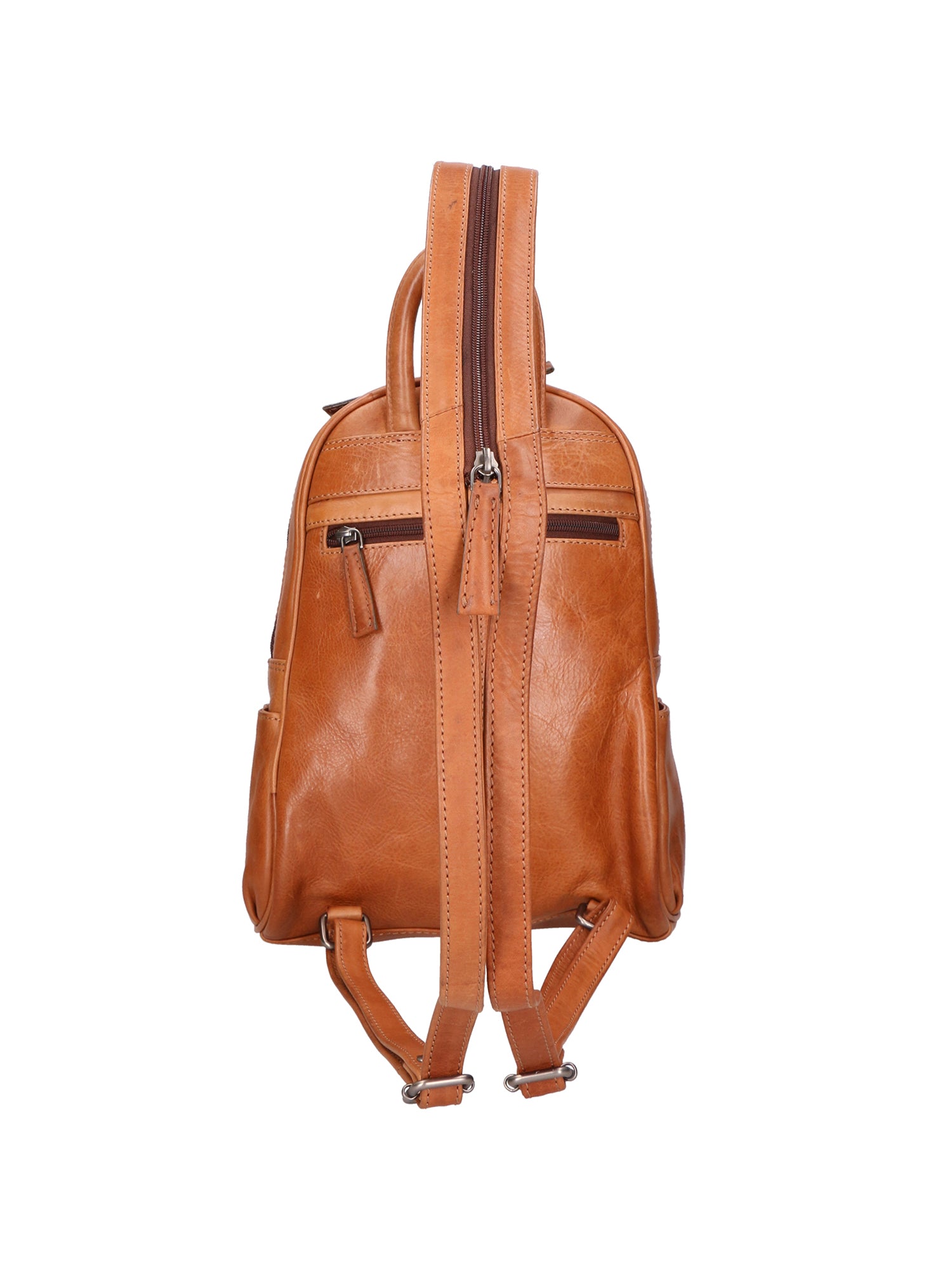 SN5862447-TAN Zaino unisex in vera pelle Made in Italy Santini Firenze