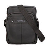 Borsa a tracolla uomo 100% PU Leather PCL3023-BLACK Northampton Polo Club