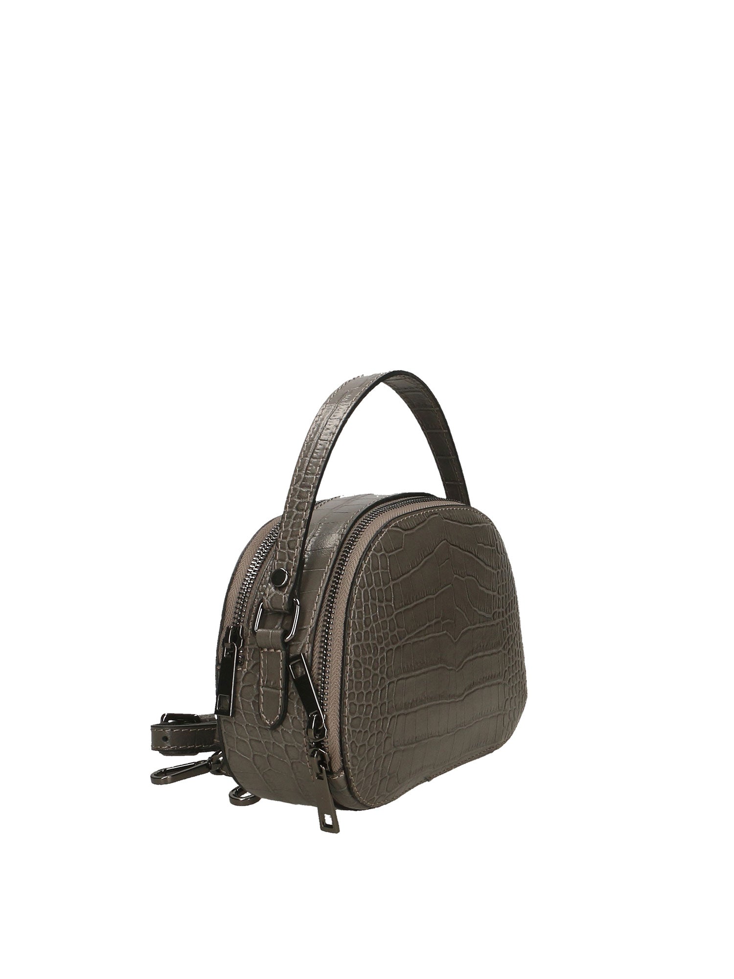 Cyrene Borsa a tracolla da donna Vera pelle 536170-GRIGIO Gave Lux
