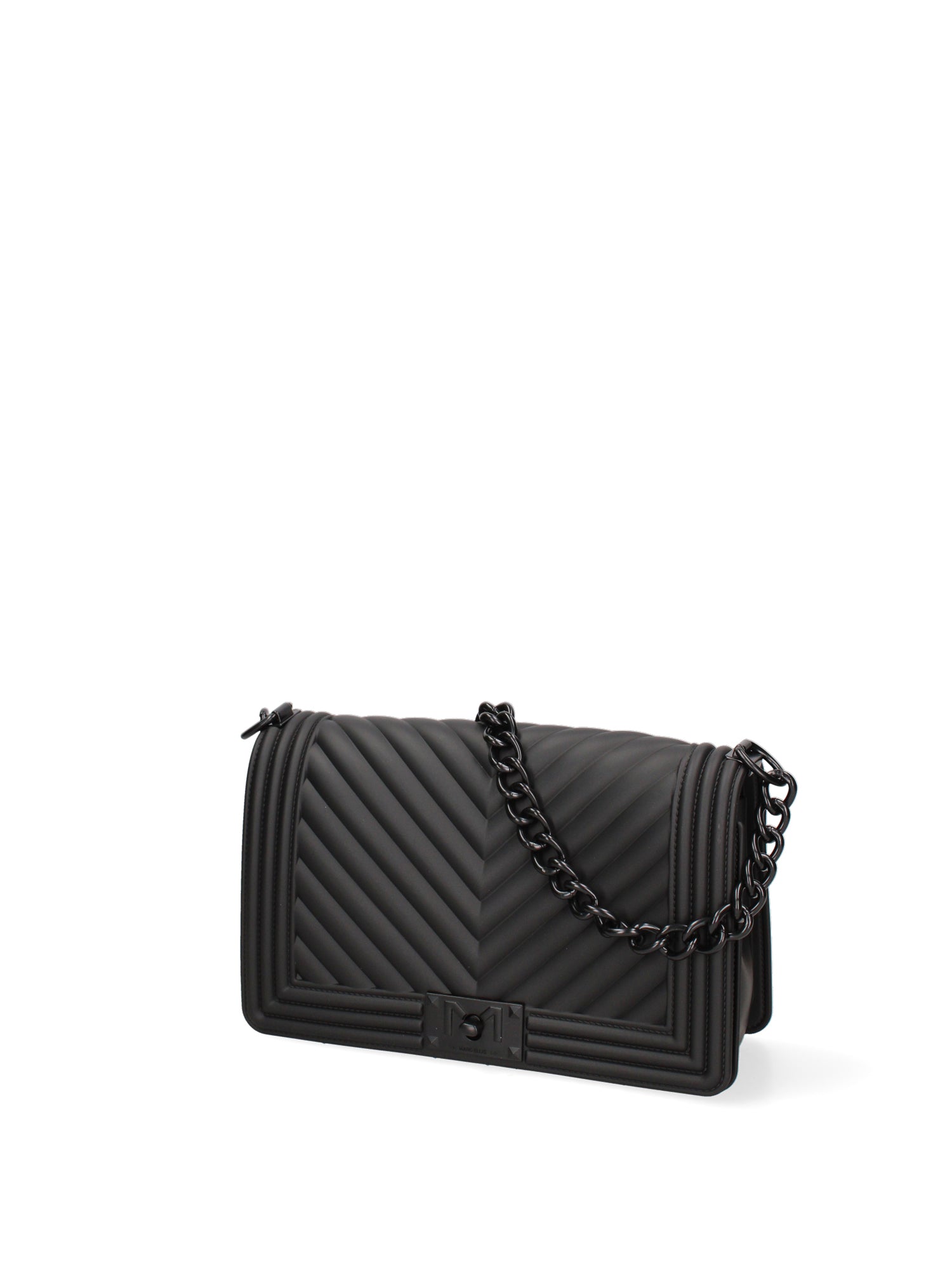 Borsa a mano da donna 100% Pvc FLAT-M 24-BLACK - BLACK Marc Ellis