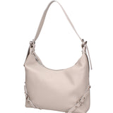 Fiorenza Lux Borsa a spalla da donna Vera pelle 07140-D86 GRIGIO PERLA Viola Castellani