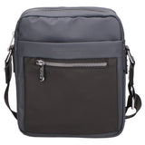 Borsa a tracolla uomo 100% PU Leather PCL3015-GREY-BLACK Northampton Polo Club