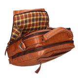 Unisex handbag in genuine leather Made in Italy 22x26x9 cm