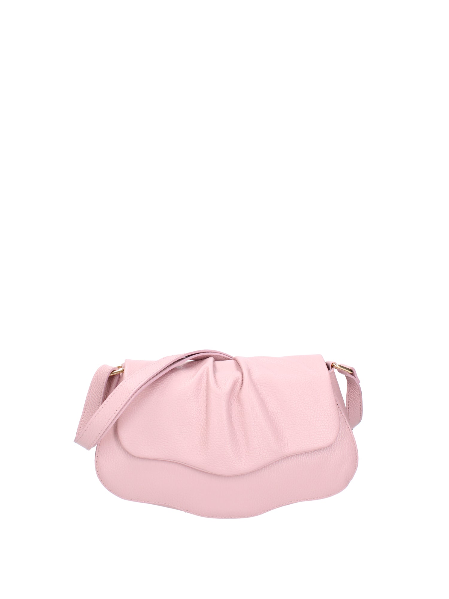 Borsa a spalla da donna Vera pelle 07152-D56 PINK Viola Castellani