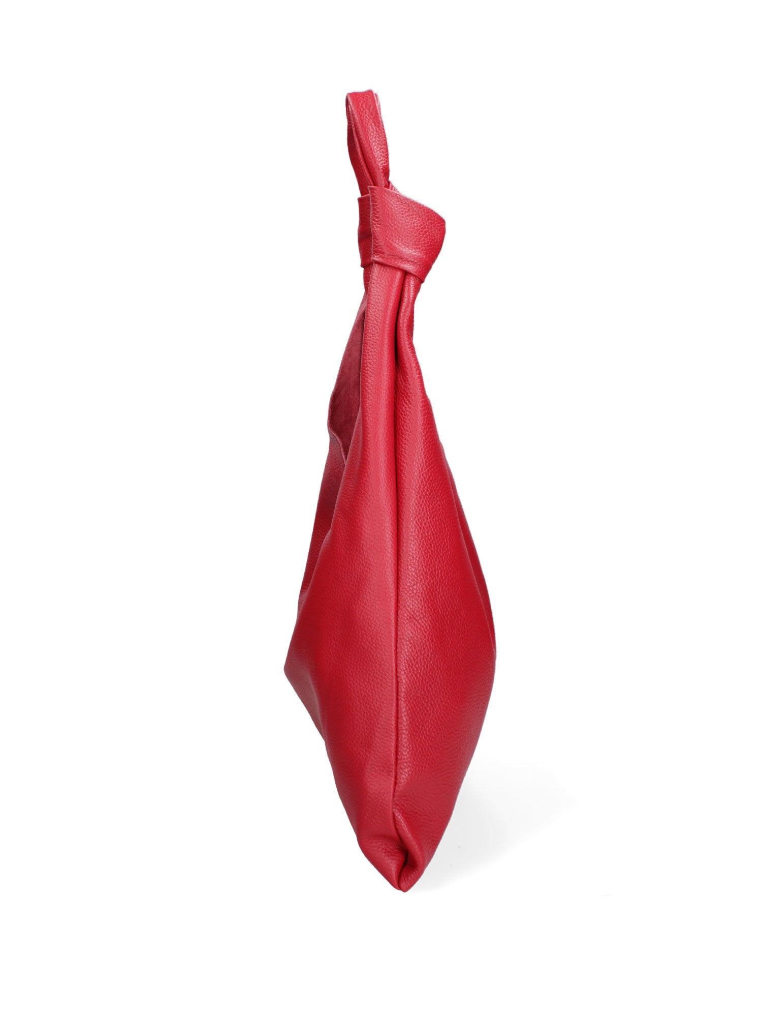 Borsa a spalla da donna 100% vera pelle 07156-D08 ROSSO Viola Castellani
