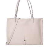 Borsa a mano da donna 100% vera pelle 07138-D86 GRIGIO PERLA Roberta Rossi