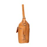 Bianca Borsa a spalla da donna Vera pelle 07136-D44 CUOIO Viola Castellani