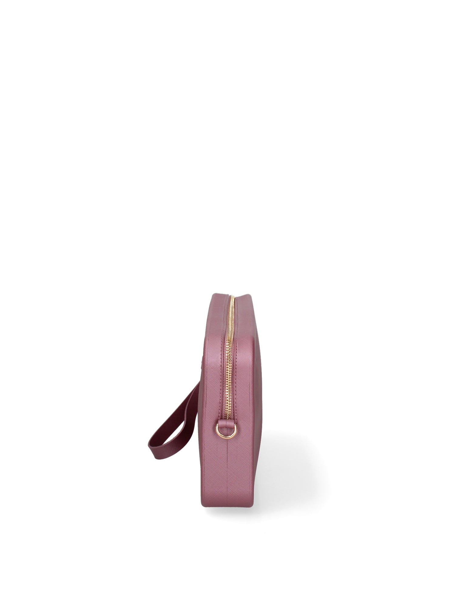 Borsa a tracolla da donna 100% Pvc FLAT-FLOWE-DARK MAUVE - LIGHT GOLD Marc Ellis