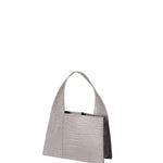 Borsa a mano da donna Vera pelle effetto cocco 07220-C16 GRIGIO Roberta Rossi