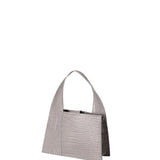 Borsa a mano da donna Vera pelle effetto cocco 07220-C16 GRIGIO Roberta Rossi