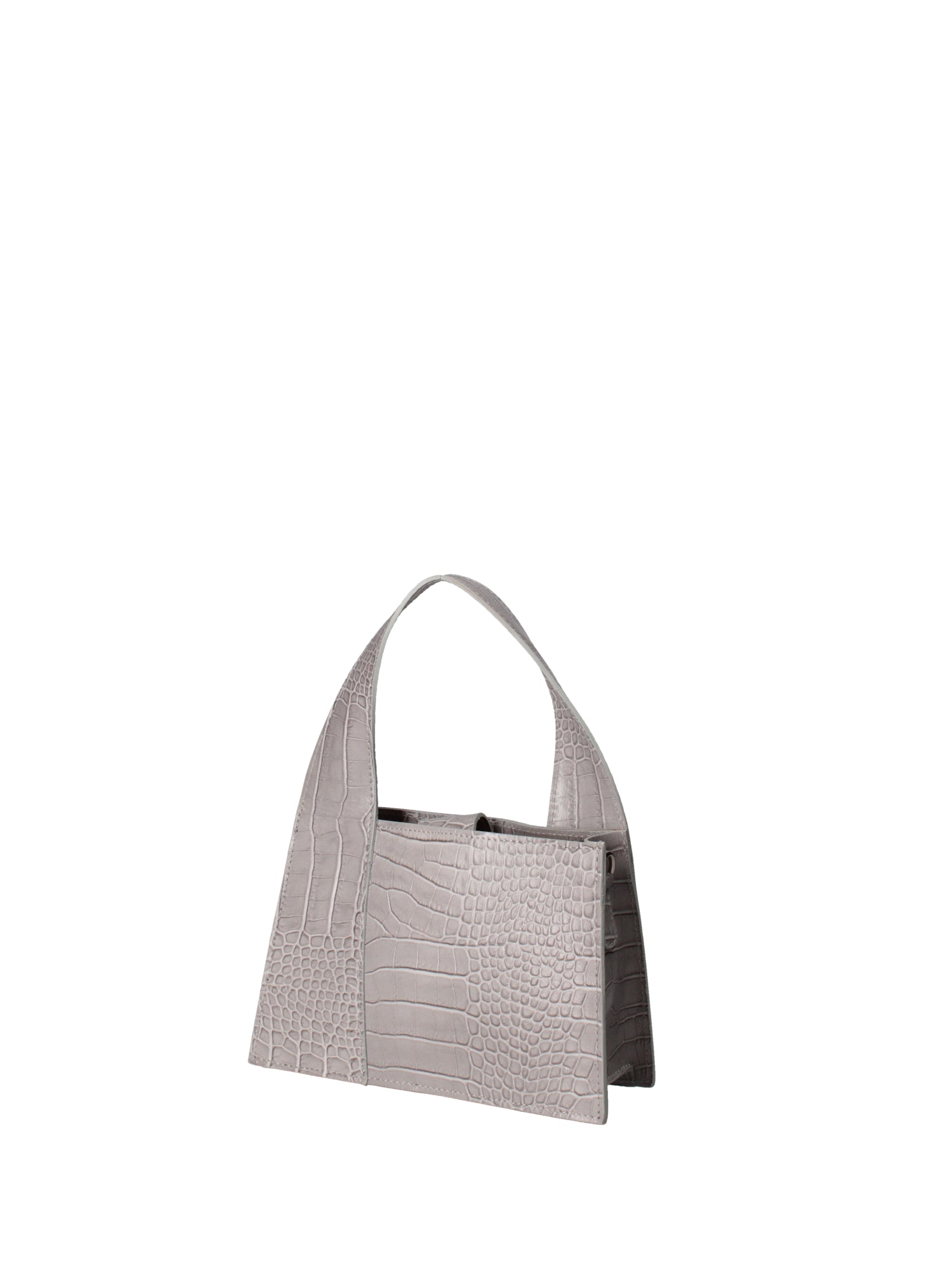 Borsa a mano da donna Vera pelle effetto cocco 07220-C16 GRIGIO Roberta Rossi