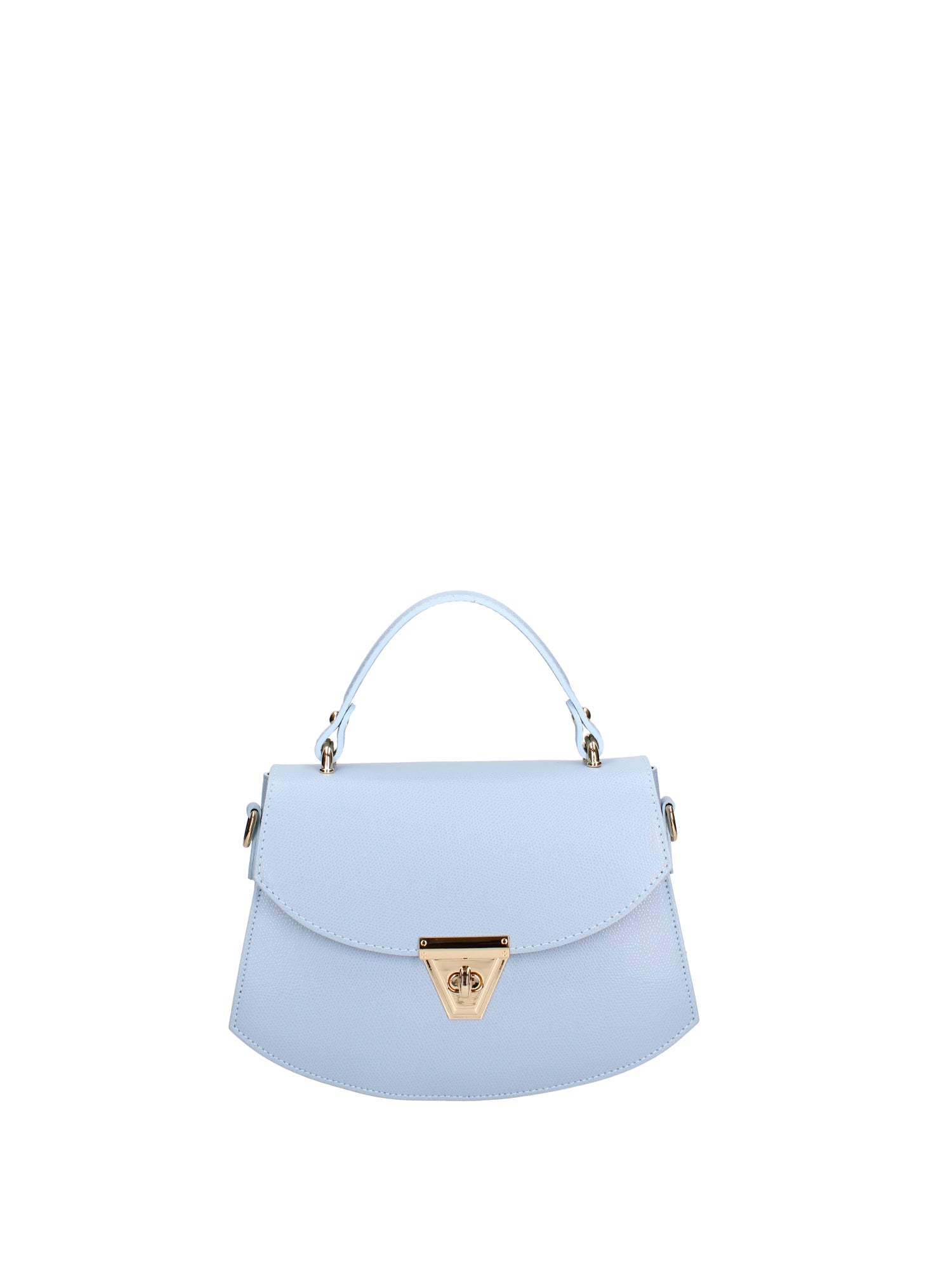 Borsa a mano da donna 100% vera pelle 07202-P 631 CIELO Roberta Rossi