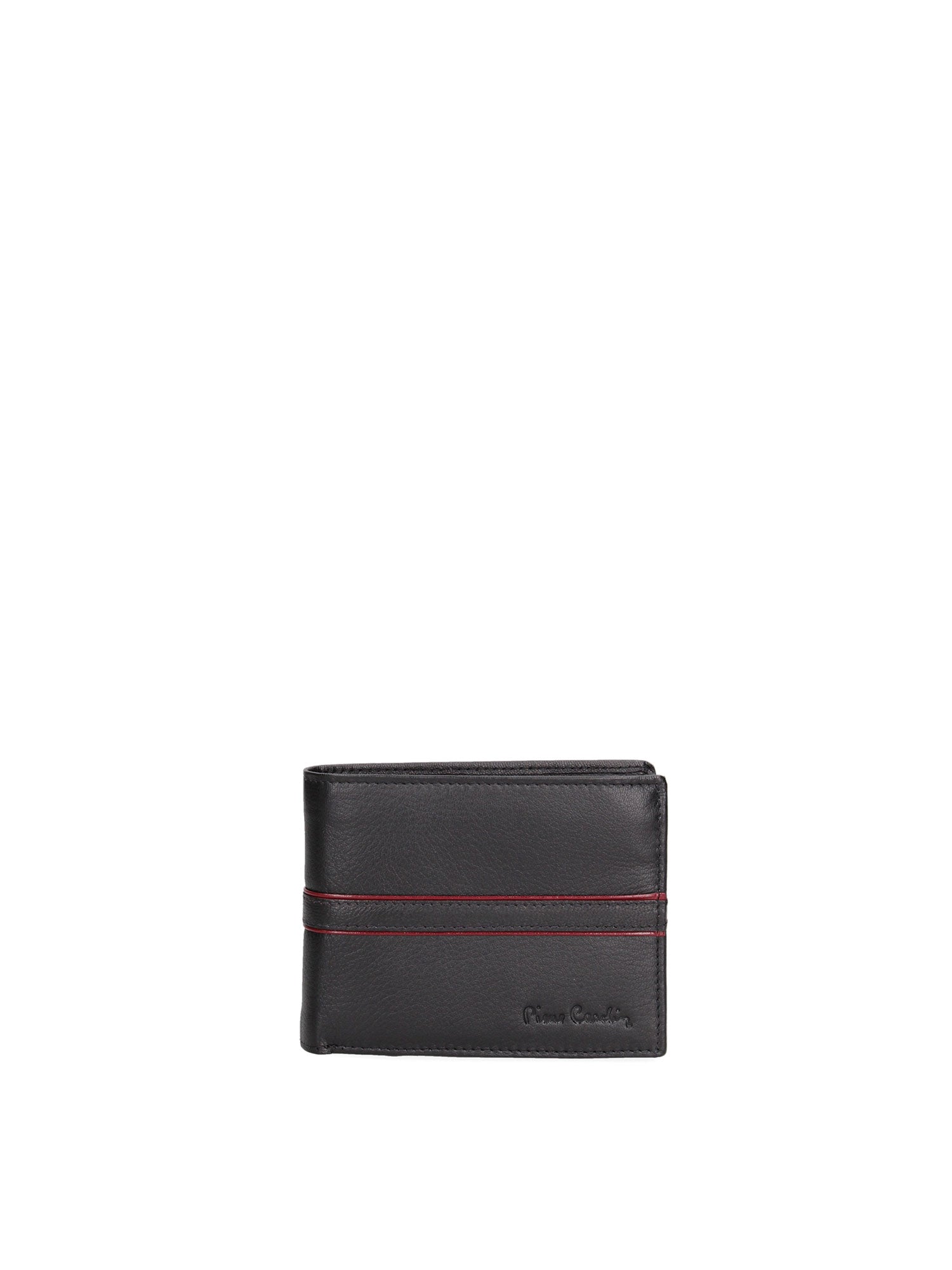 Portafoglio uomo in vera pelle Casual 8806-109-NERO-ROSSO Pierre Cardin