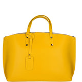 Lumena Borsa a mano da donna Vera pelle 2094-L224 GIALLO Gave Lux