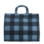 Edera Borsa a mano da donna Vera pelle 00661-012 BLU JEANS Gave Lux