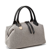 Borsa a mano da donna 100% pelle vegana PU 749-1PT-BLACK Diana&co