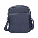 Borsa a tracolla uomo Pelle PU e Tessuto PCL3061-BLU Northampton Polo Club