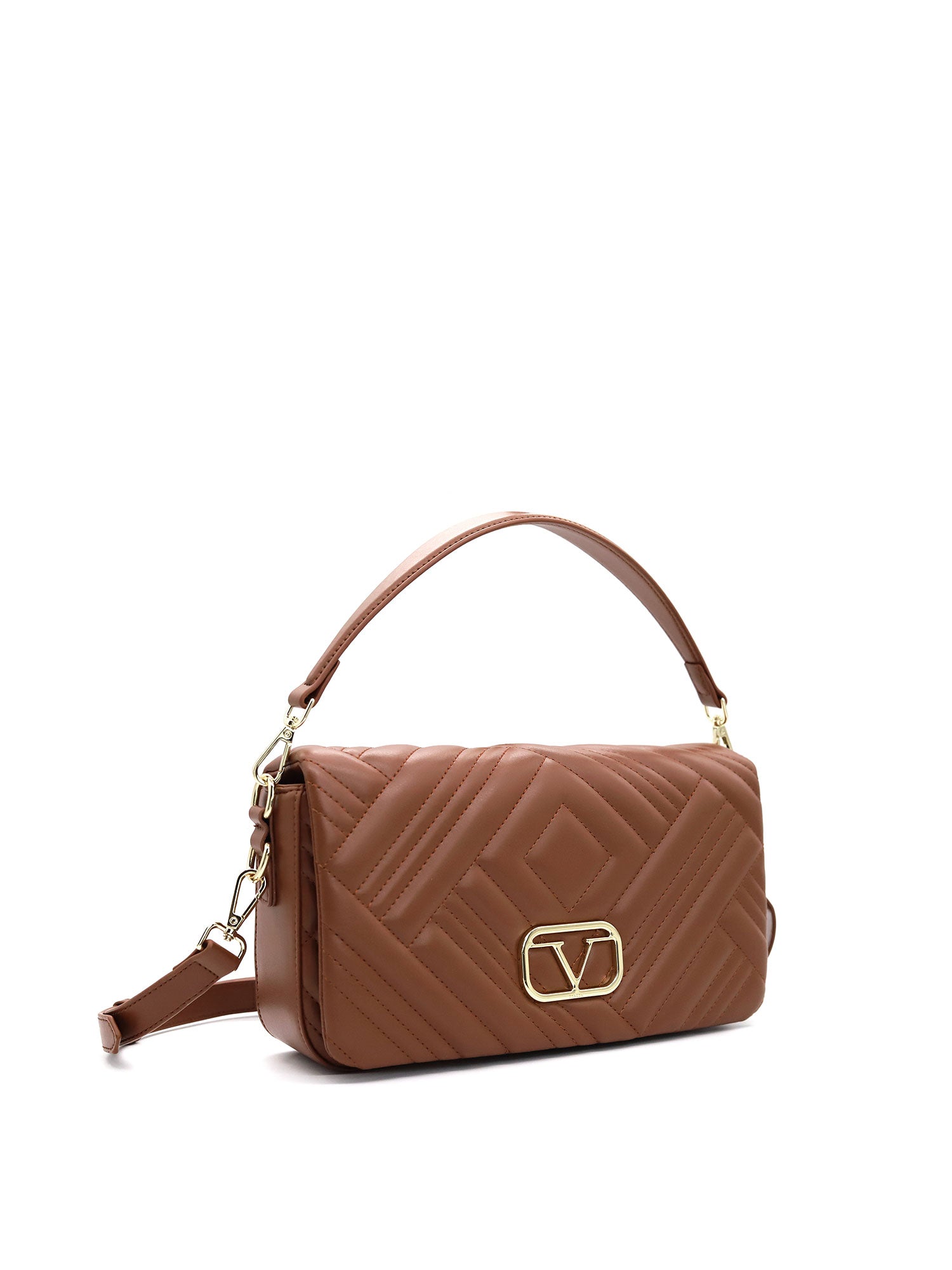 Marbella Borsa a spalla da donna Ecopelle VT-205-MARRONE 19V69 Italia