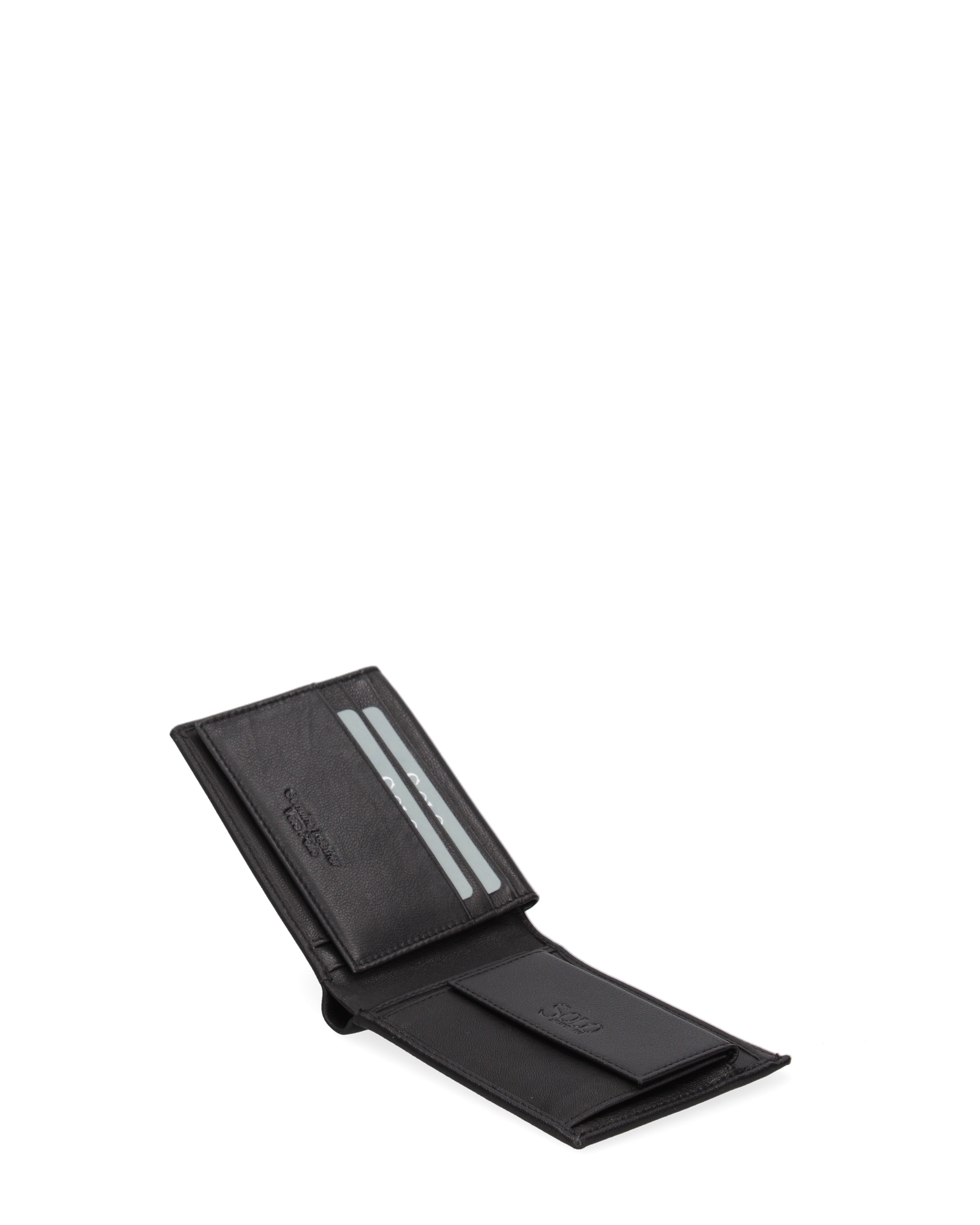 Portafoglio uomo in vera pelle Casual K35236P029-NERO Solo Soprani