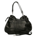 Ereba Borsa a mano da donna Made in Italy 100% pelle 3305-NERO BLACK Gave Lux