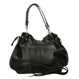 Ereba Borsa a mano da donna Made in Italy 100% pelle 3305-NERO BLACK Gave Lux