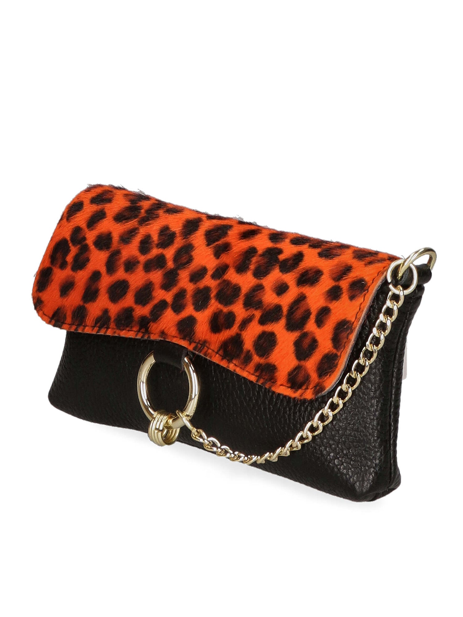 Safira Borsa a mano da donna Vera pelle 04760-LEO P ARANCIONE Gave Lux