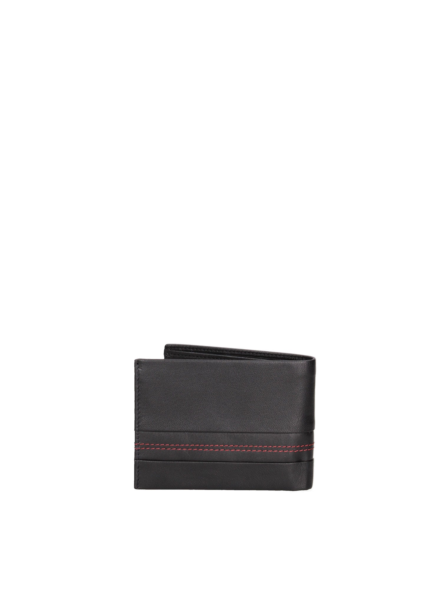 Portafoglio uomo in vera pelle Sfoderato 8805-97-NERO-ROSSO Pierre Cardin