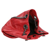 Cora Borsa a spalla da donna Vera pelle 1131-ROSSO SCURO Gave Lux