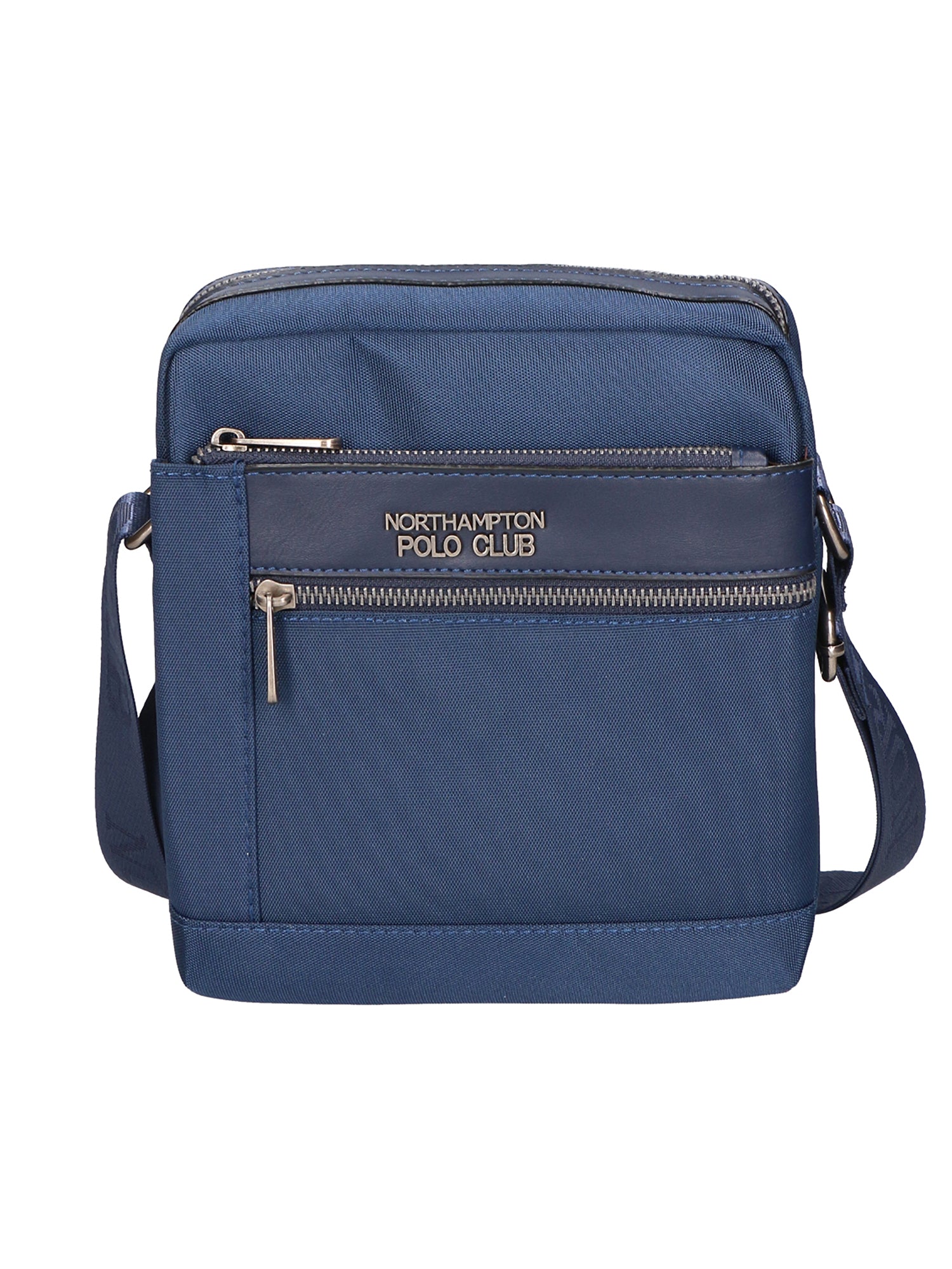 Borsa a tracolla uomo Pelle PU Vegan PCL3067-BLU Northampton Polo Club