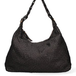 Asteria Borsa a spalla da donna Vera pelle 7799-NERO Gave Lux