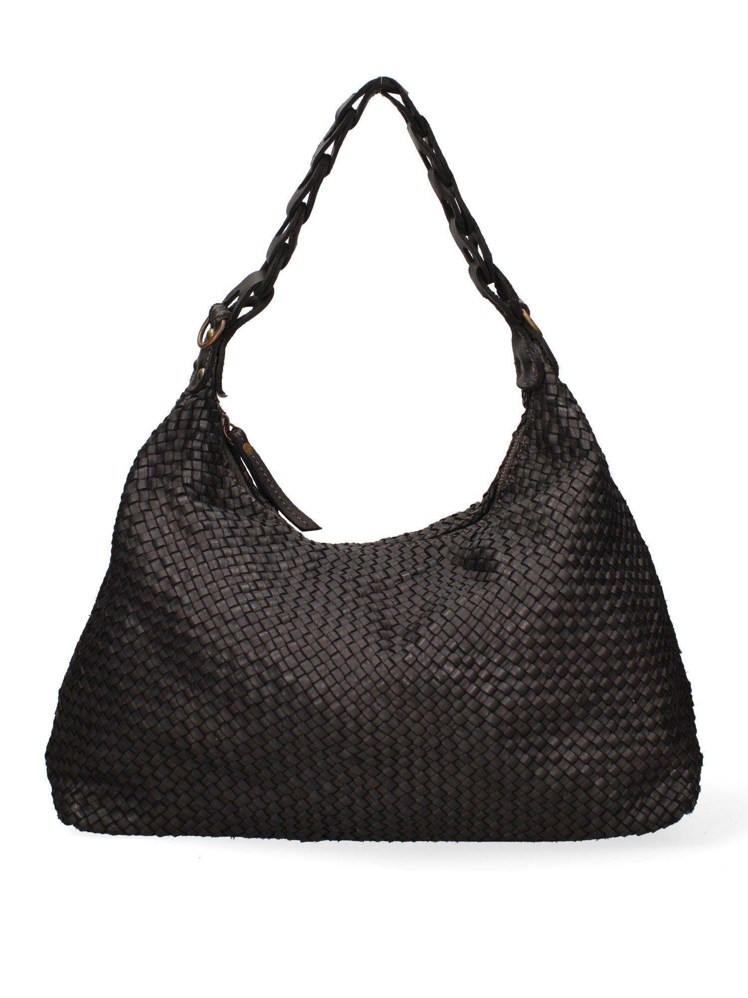 Asteria Borsa a spalla da donna Vera pelle 7799-NERO Gave Lux