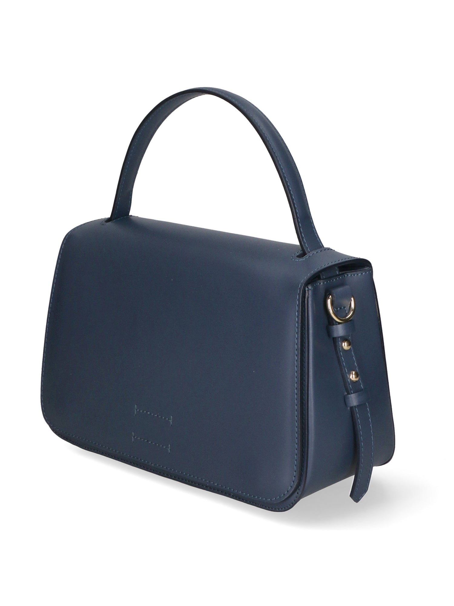 Lucia Borsa a mano da donna 100% pelle 04514-L118 BLU JEANS Gave Lux
