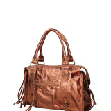Novara Borsa a spalla da donna Vera pelle 06090 LM-L006 RAME Gave Lux