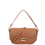 Borsa a spalla da donna Vera pelle 07229-L125 CAMEL Roberta Rossi