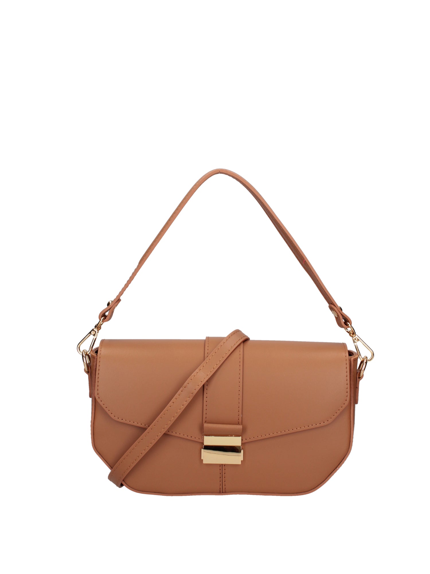 Borsa a spalla da donna Vera pelle 07229-L125 CAMEL Roberta Rossi