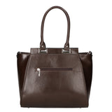 Fatima Borsa a mano da donna 100% pelle 9060-TMORO DARK BROWN Gave Lux