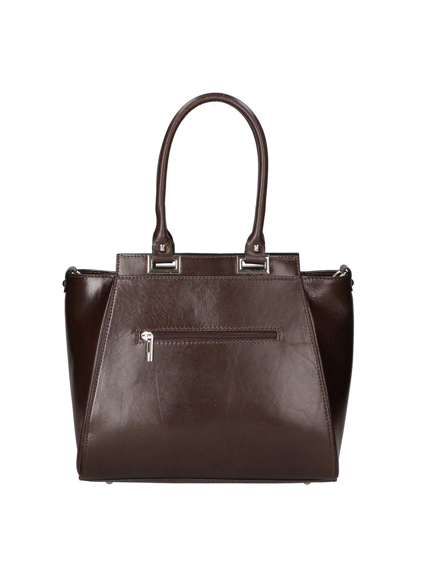 Fatima Borsa a mano da donna 100% pelle 9060-TMORO DARK BROWN Gave Lux