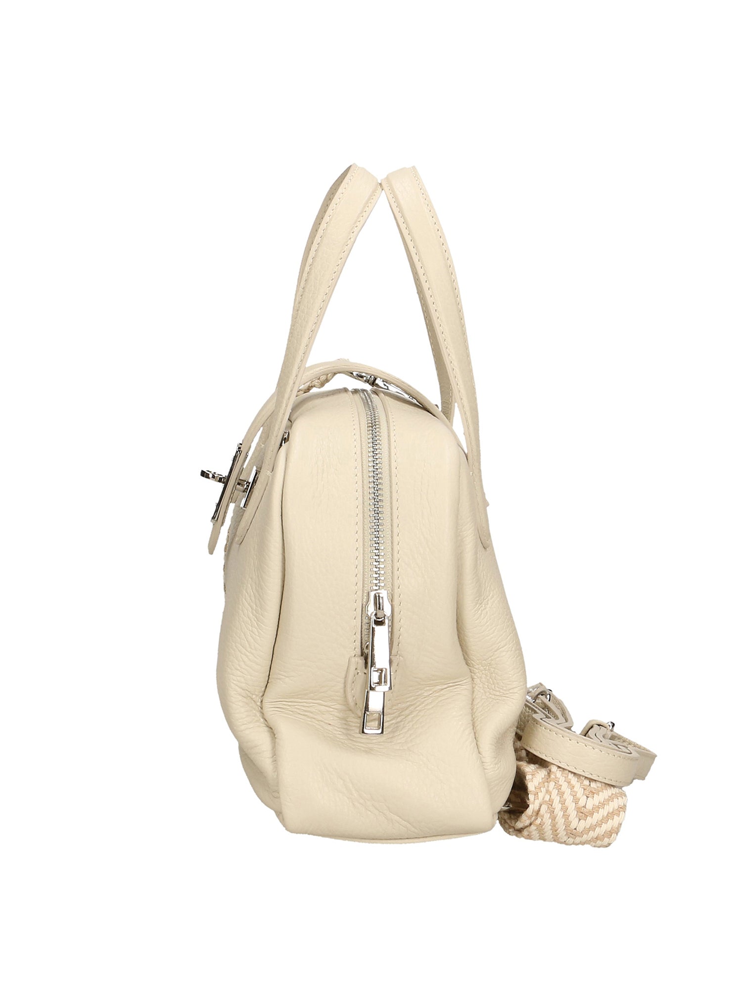 Orietta Borsa a mano da donna Vera pelle 01669-D37 LATTE MILK Gave Lux