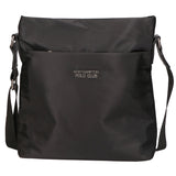 Borsa a tracolla uomo 100% pelle PU PCL3159-BLACK Northampton Polo Club