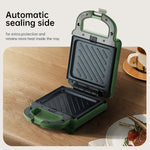 Plastica & Teflon Tostapane Sandwich Maker Garanzia 24 Mesi JB-988-White Greenis