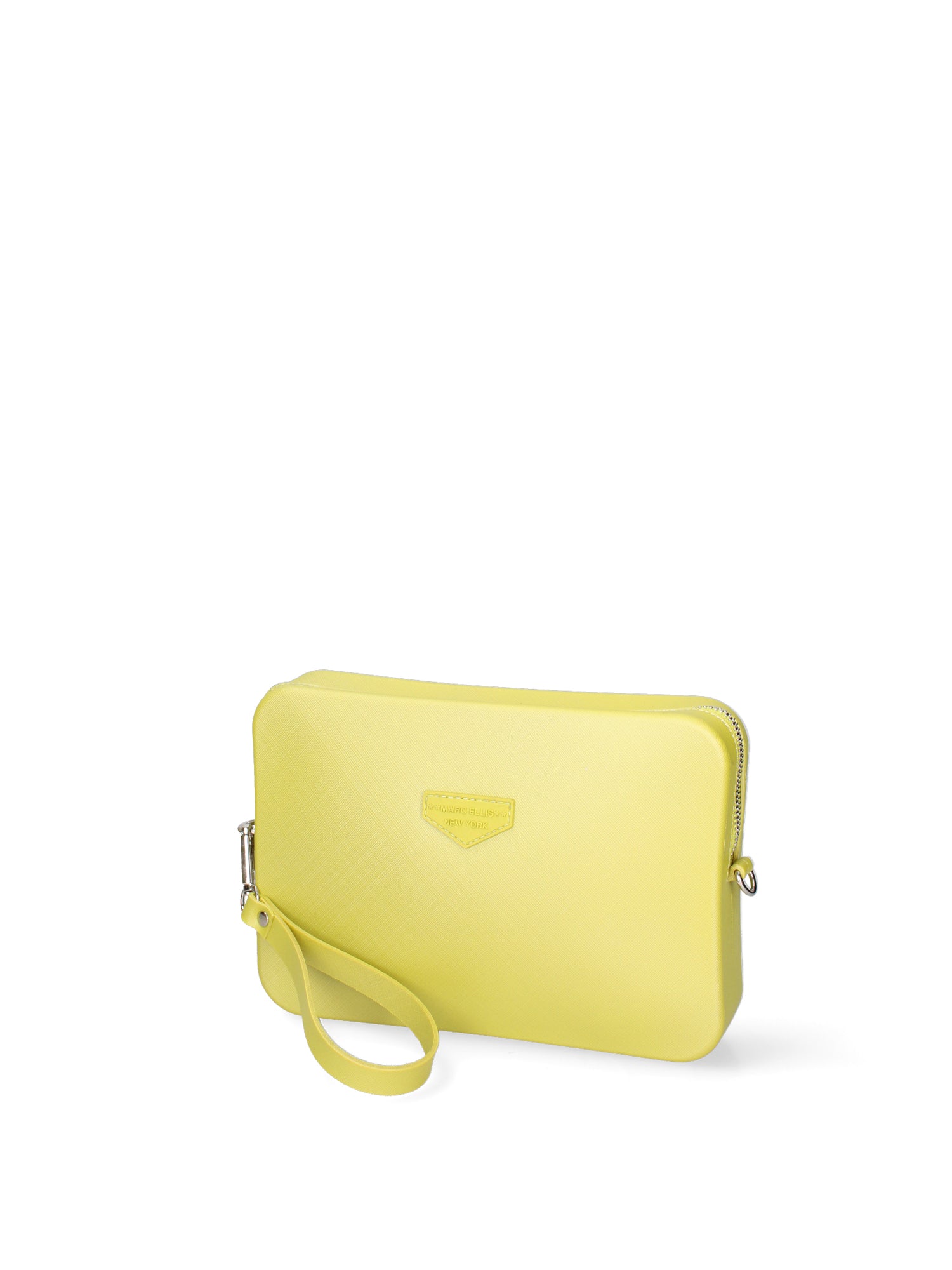 Borsa a tracolla da donna 100% Pvc FLAT-FLOWE-PYRATE GREEN - SILVER Marc Ellis