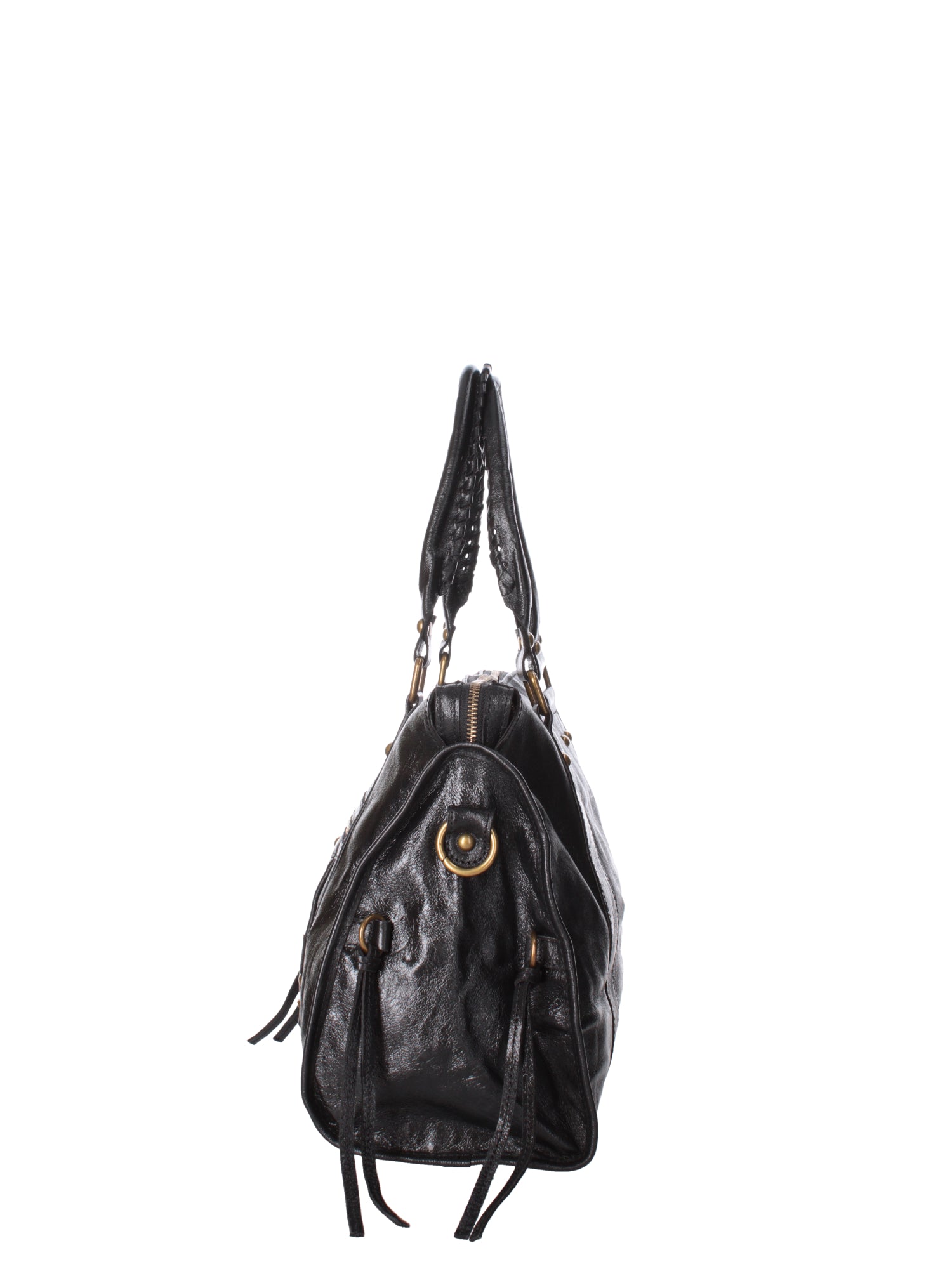 Novara Borsa a spalla da donna Vera pelle 06090 LM-L022 NERO Gave Lux