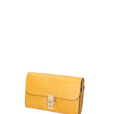 Borsa a tracolla da donna Vera pelle 00734-LU36 SENAPE Viola Castellani