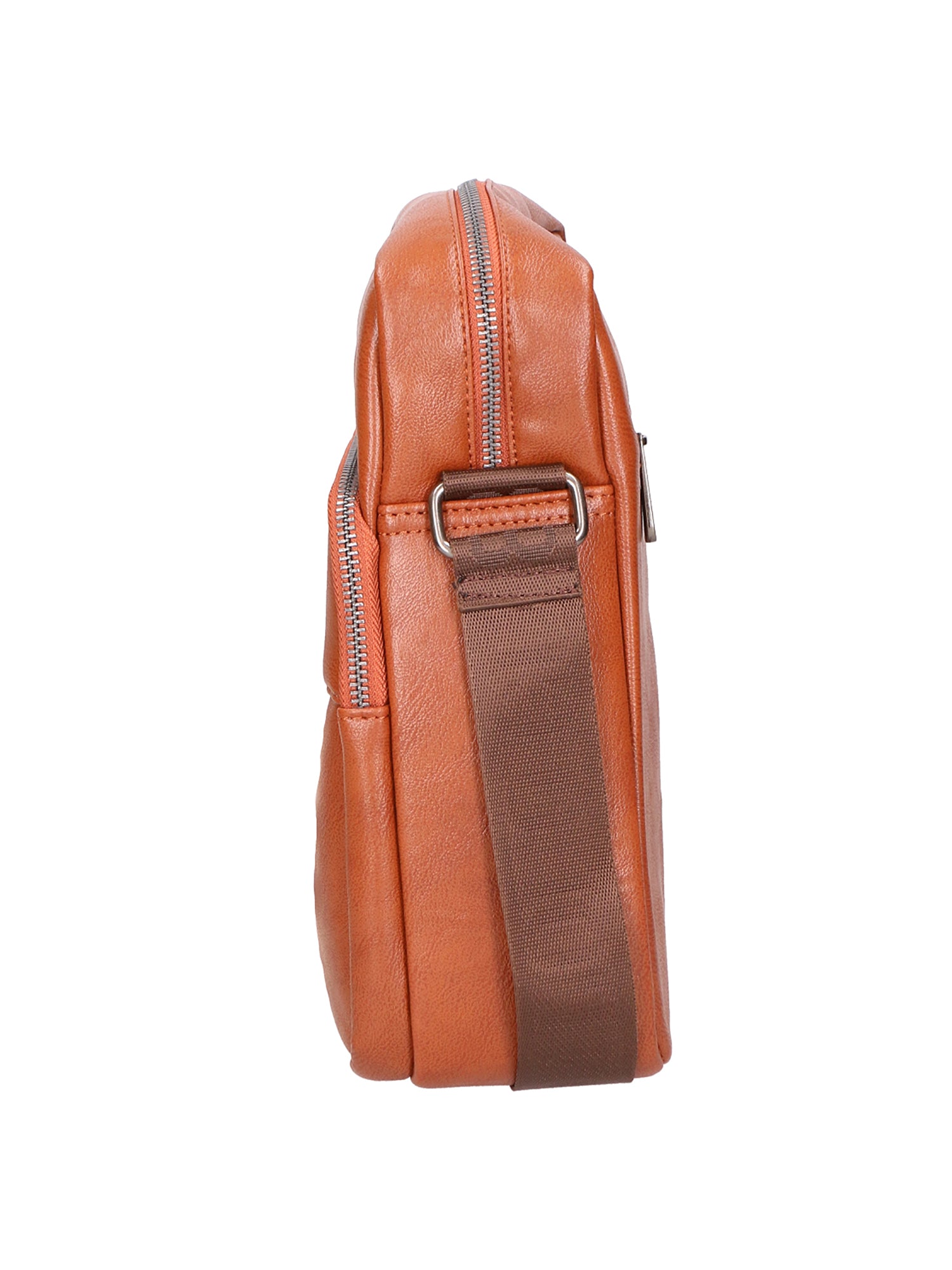 Borsa a tracolla uomo Pelle PU vegana PCL3102-BROWN Northampton Polo Club