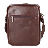 Borsa a tracolla uomo in pelle PU Casual PCL3082-BROWN Northampton Polo Club