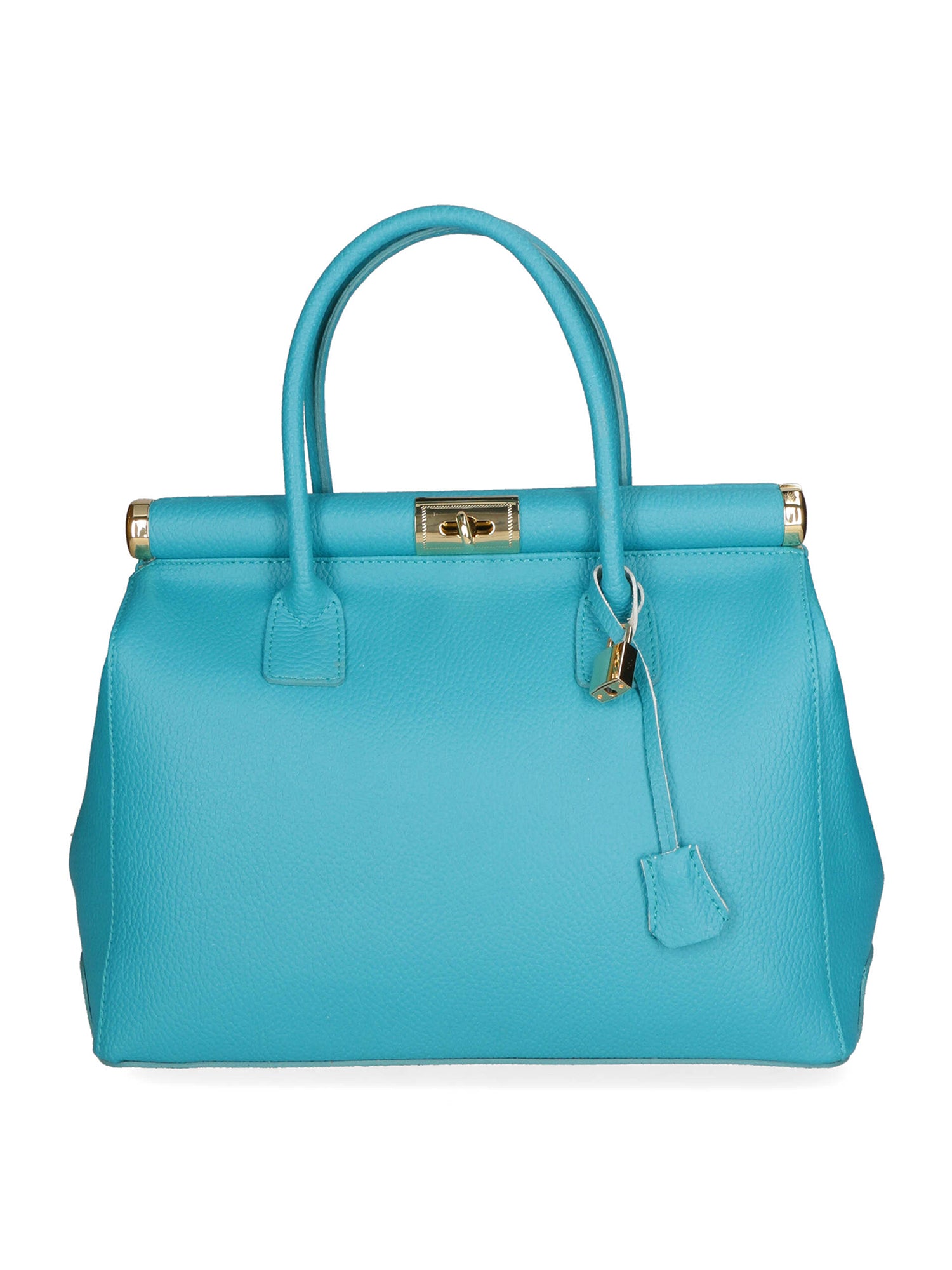 Aleria Borsa a mano da donna Vera pelle 8005-D32 TURCHESE Gave Lux